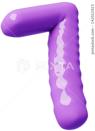 3D image_balloon_7_purple 3D image_balloon_7_purple 142022923