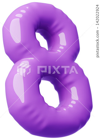 3D image_balloon_8_purple 3D image_balloon_8_purple 142022924