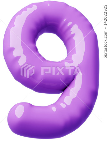 3D image_balloon_9_purple 3D image_balloon_9_purple 142022925