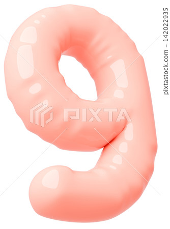 3D image_balloon_9_pink 3D image_balloon_9_pink 142022935