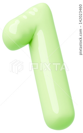 3D image_balloon_1_黃綠色 3D image_balloon_1_黃綠色 142023460
