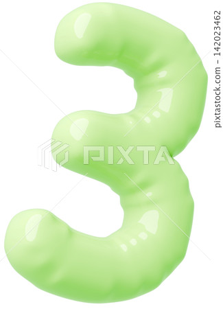 3D image_balloon_3_黃綠色 3D image_balloon_3_黃綠色 142023462