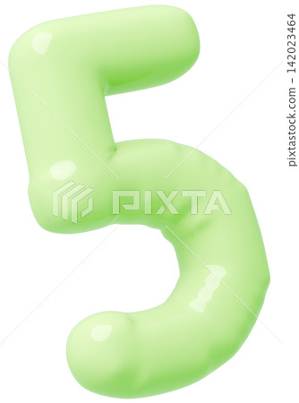 3D image_balloon_5_黃綠色 3D image_balloon_5_黃綠色 142023464