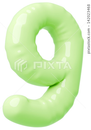 3D image_balloon_9_黃綠色 3D image_balloon_9_黃綠色 142023468
