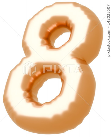 3D image_balloon_8_gold 3D image_balloon_8_gold 142023507