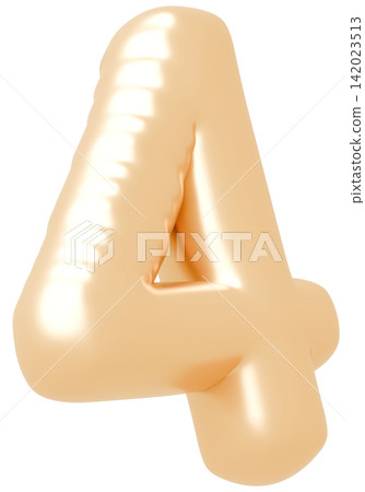 3D image_balloon_4_gold 3D image_balloon_4_gold 142023513