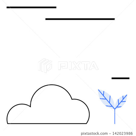 Nature, creativity, serenity, modern design, graphic art, environmental awareness. Abstract ion with a cloud, blue leaf and bold geometric lines. Nature and creativity dominate Nature, creativity, serenity, modern design, graphic art, environmental awareness. Abstract ion with a cloud, blue leaf and bold geometric lines. Nature and creativity dominate 142023986