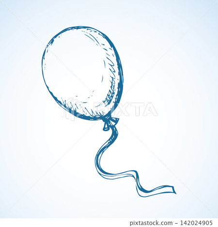 Inflatable balloon. Vector drawing Inflatable balloon. Vector drawing 142024905