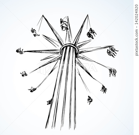 Carousel. Vector drawing Carousel. Vector drawing 142024920