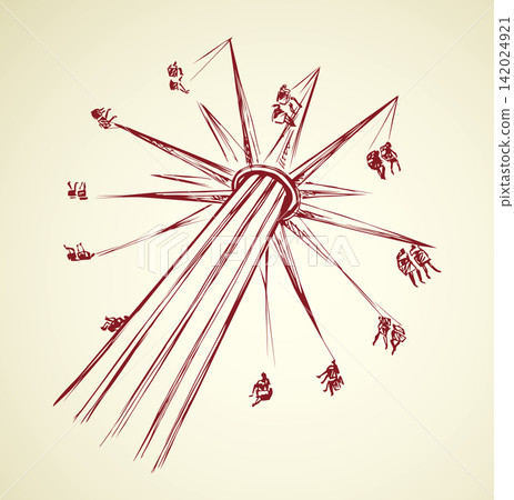 Carousel. Vector drawing Carousel. Vector drawing 142024921