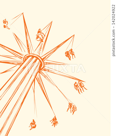 Carousel. Vector drawing icon sign Carousel. Vector drawing icon sign 142024922
