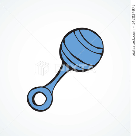 Rattle. Vector drawing Rattle. Vector drawing 142024973