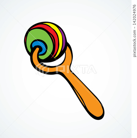 Rattle. Vector drawing Rattle. Vector drawing 142024976