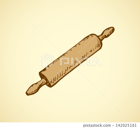 Rolling pin. Vector drawing 142025181