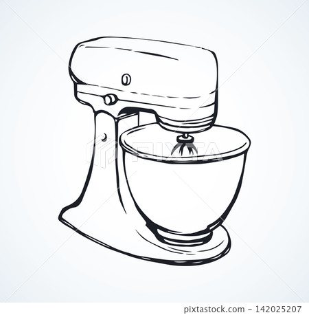 Elictric Mixer. Vector drawing 142025207