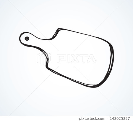 Cutting board. Vector drawing Cutting board. Vector drawing 142025237