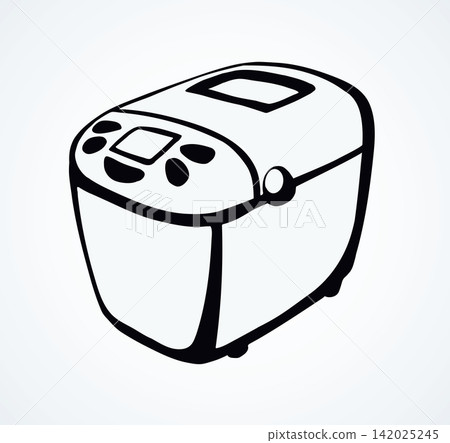 Bread machine. Vector drawing Bread machine. Vector drawing 142025245