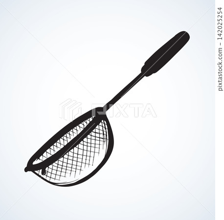 Colander. Vector drawing Colander. Vector drawing 142025254