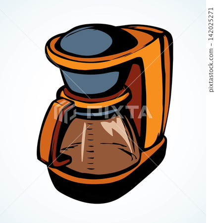 Coffee maker. Vector drawing Coffee maker. Vector drawing 142025271