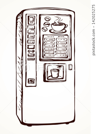 Coffee maker. Vector drawing Coffee maker. Vector drawing 142025275