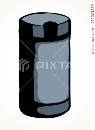 Coffee grinder. Vector drawing icon Coffee grinder. Vector drawing icon 142025279
