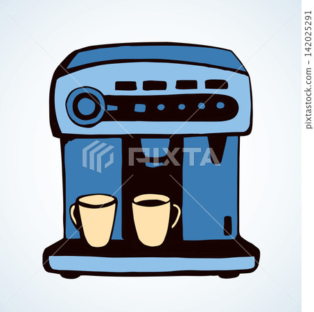Coffee maker. Vector drawing Coffee maker. Vector drawing 142025291
