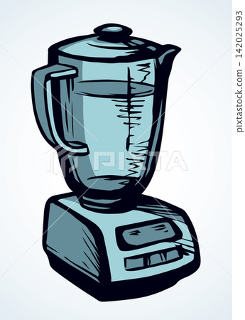 Modern kitchen blender. Vector drawing Modern kitchen blender. Vector drawing 142025293