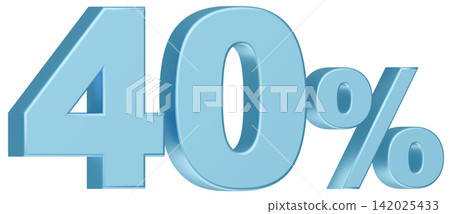 3D Material_Numbers_40%_Metallic_Light Blue 142025433