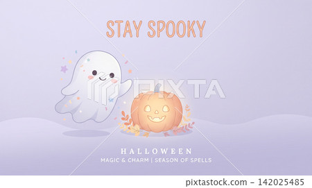 Halloween Pumpkin and Skull with " Stay Spooky Creepy" Halloween Pumpkin and Skull with " Stay Spooky Creepy" 142025485
