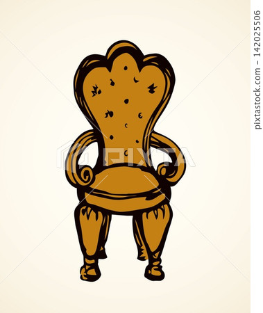 Throne. Vector drawing Throne. Vector drawing 142025506