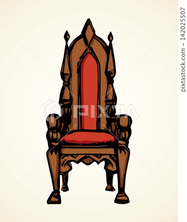 Throne. Vector drawing Throne. Vector drawing 142025507