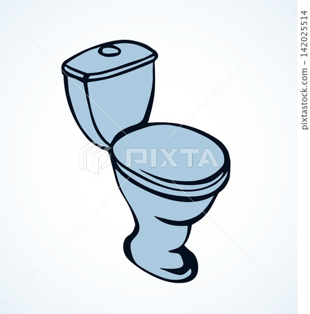 Toilet. Vector drawing icon sign Toilet. Vector drawing icon sign 142025514