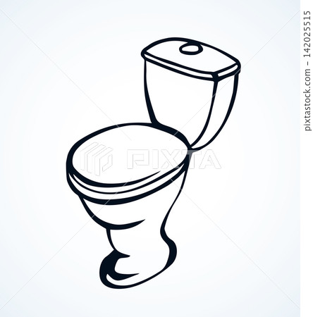 Toilet. Vector drawing Toilet. Vector drawing 142025515