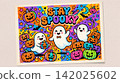 Halloween Pumpkin and Skull with " Stay Spooky Creepy" 142025602