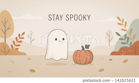 Halloween Pumpkin and Skull with " Stay Spooky Creepy" Halloween Pumpkin and Skull with " Stay Spooky Creepy" 142025621