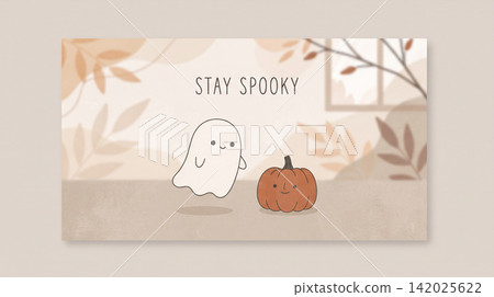 Halloween Pumpkin and Skull with " Stay Spooky Creepy" Halloween Pumpkin and Skull with " Stay Spooky Creepy" 142025622