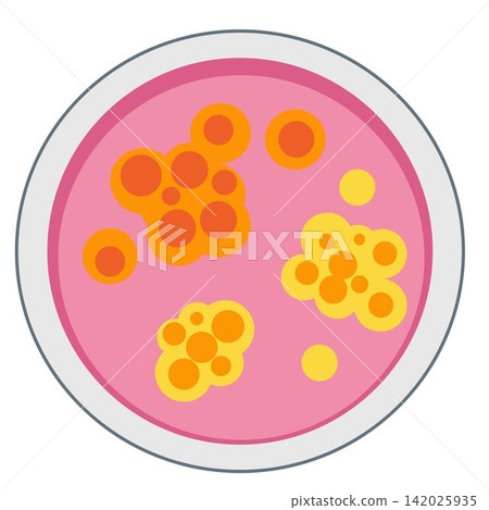 Bacterial Colony Isolation in Petri Dish Vector Illustration Bacterial Colony Isolation in Petri Dish Vector Illustration 142025935