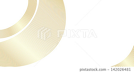 Abstract golden gradient wave lines isolated on white background Abstract golden gradient wave lines isolated on white background 142026481