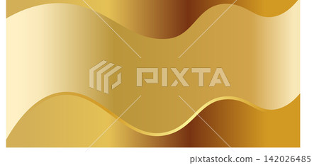 Abstract golden gradient geometric wave background texture Abstract golden gradient geometric wave background texture 142026485