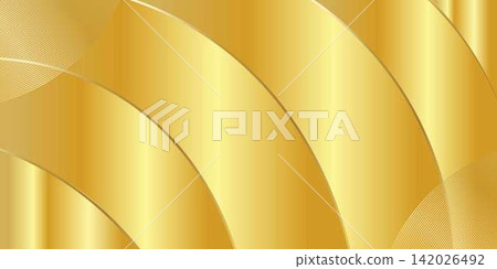 Abstract golden gradient geometric wave background texture 142026492
