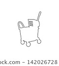 mop bucket with wringer icon outline simple janitorial cleaning equipment for floor washing sanitation and maintenance isolated illustration mop bucket with wringer icon outline simple janitorial cleaning equipment for floor washing sanitation and maintenance isolated illustration 142026728