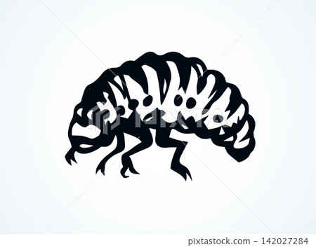 Beetle. Larva. Vector drawing Beetle. Larva. Vector drawing 142027284