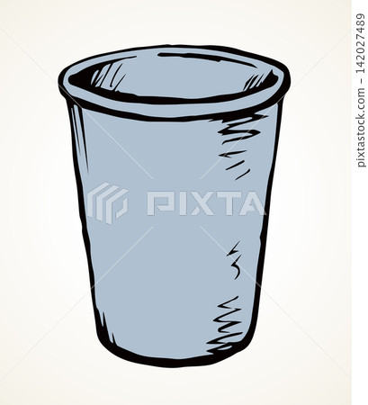 Bin for cleaning. Vector drawing Bin for cleaning. Vector drawing 142027489