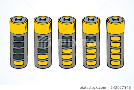 Battery. Vector drawing Battery. Vector drawing 142027546