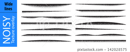 Grainy noisy edge and brush spray effect, abstract gradient divider. Dotted sand paint with shadow pattern texture, black vector thread. Airbrush fluid gradation of grunge granular vintage shade frame Grainy noisy edge and brush spray effect, abstract gradient divider. Dotted sand paint with shadow pattern texture, black vector thread. Airbrush fluid gradation of grunge granular vintage shade frame 142028575