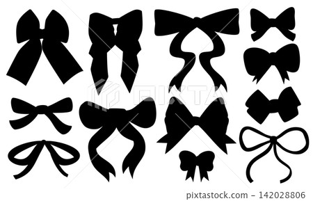 Black Bow Silhouettes Collection Black Bow Silhouettes Collection 142028806