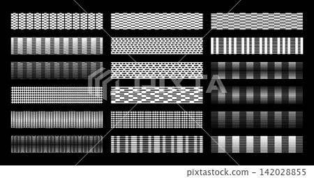 Decorative technology circuit stripe line pixel divider set 142028855