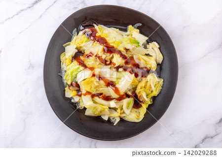 oyster Sauce Lettuce Balls Chinese Vegetable Dish 142029288