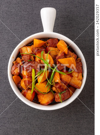 braised Pork with Arrowhead Root Chinese Meat Dish braised Pork with Arrowhead Root Chinese Meat Dish 142029357