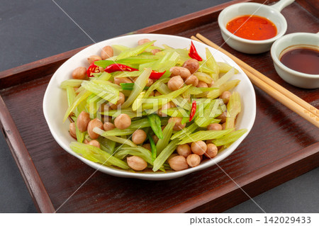 celery with Peanuts Chinese Cold Vegetable Dish celery with Peanuts Chinese Cold Vegetable Dish 142029433